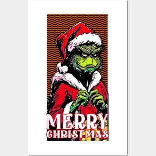 The Grinch Merry Xmas Posters and Art